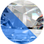 Transparant / Blauw