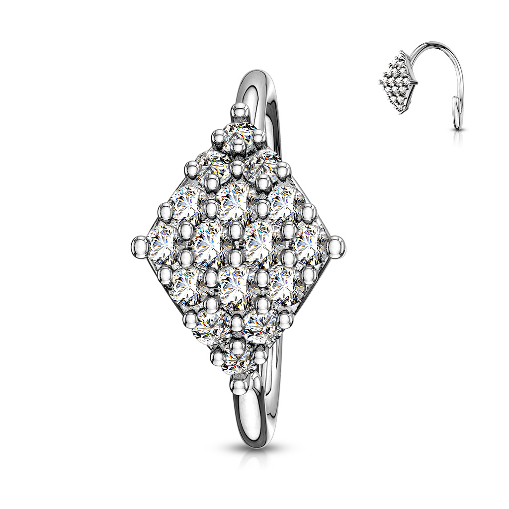 Ring met diamantvormig ontwerp 