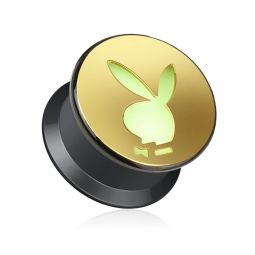 Playboy™ plug uit acryl met lichtgevende bunny