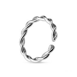 Eenvoudige gesloten ring met gevlochten design